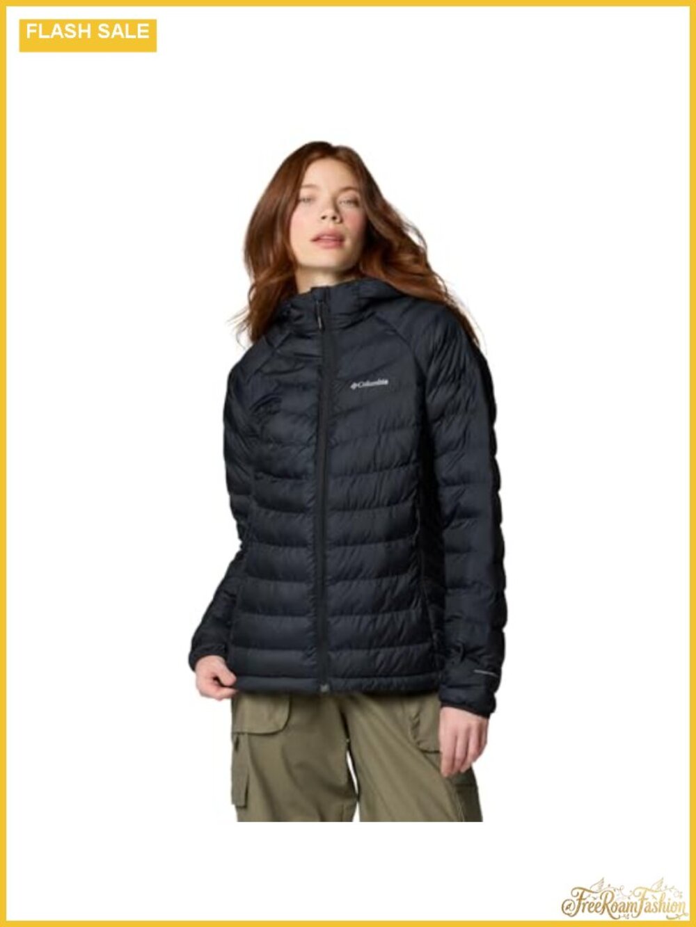 Quilted Hooded Insulated Jacket Omni-Heat Lightweight Cold Weather